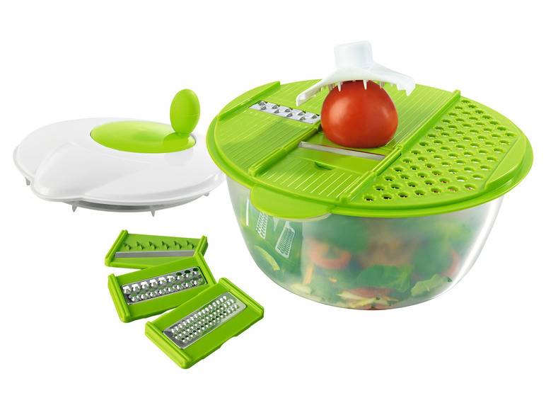 GOURMETmaxx 3-in-1-Salat-Set, 9-teilig Sonderangebot der Fabrik