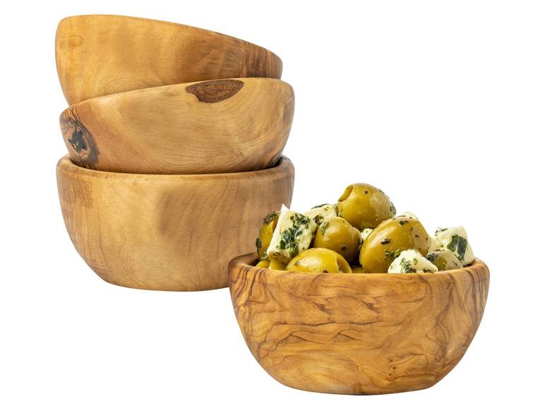 Soltako 2er und 4er Set Antipasti-/Dippschälchen Olivenholz Kostenloser Versand international