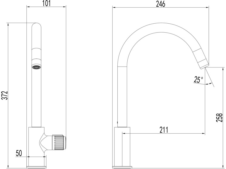 Duschwell Spültischarmatur Basic, mit Neoperl Luftsprudler Begrenzt auf 3 Tage
