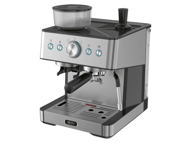 BEEM Siebträgermaschine mit Mahlwerk, Thermoblock, Heizsystem Tiefpreis