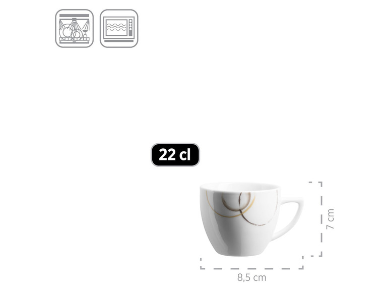 MÄSER Geschirr-Set »Nela«, beige/braun/weiß, 30-teilig Online