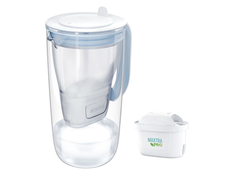 BRITA Glas hellblau inkl. 1x MAXTRA PRO ALL-IN-1 Filterkartusche im Angebot