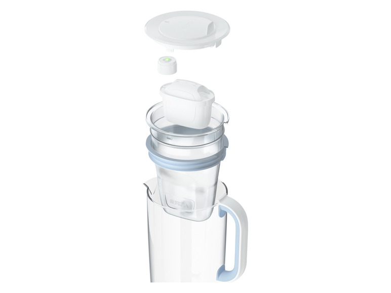 BRITA Glas hellblau inkl. 1x MAXTRA PRO ALL-IN-1 Filterkartusche im Angebot