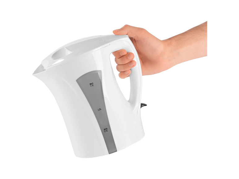 GOURMETmaxx Wasserkocher 1,7 l 2200W weiß/grau Saisonale Angebote