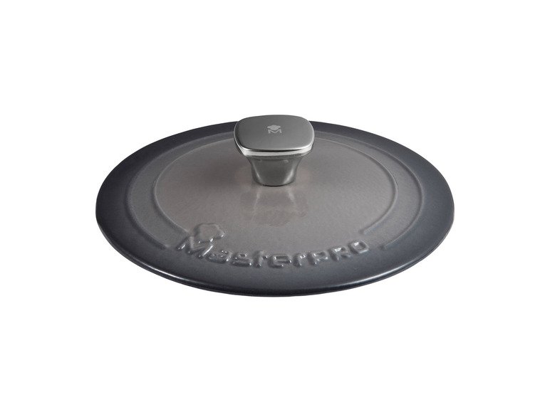 Masterpro Kasserolle, Gusseisen, mit Deckel, Ø 27 cm Online