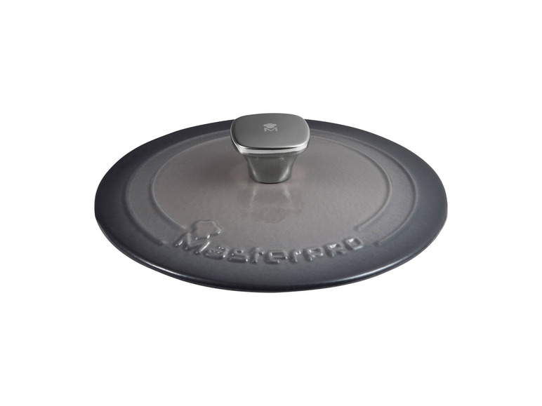 Masterpro Kasserolle, Gusseisen, mit Deckel, Ø22 cm Großer Ausverkauf