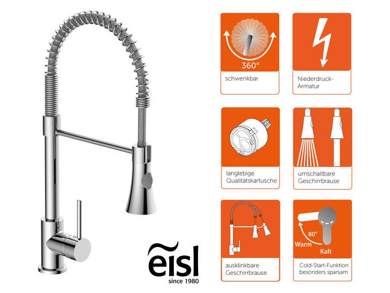 Eisl Küchenarmatur »LEON«, mit Cold Start Funktion, Niederdruckarmatur Muttertagsangebot
