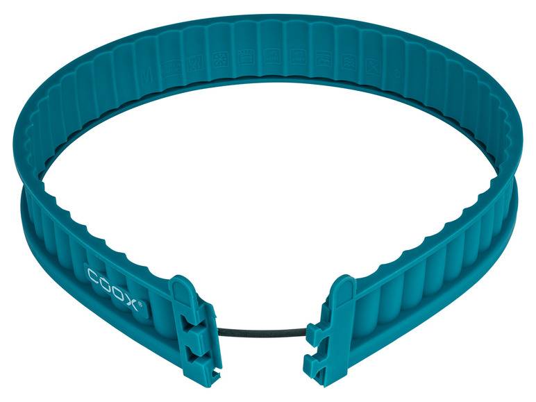 Coox Silikon-Quicheform mit Glasboden + ERNESTO® Messbecher-Set, 2-teilig Jubiläumsangebot