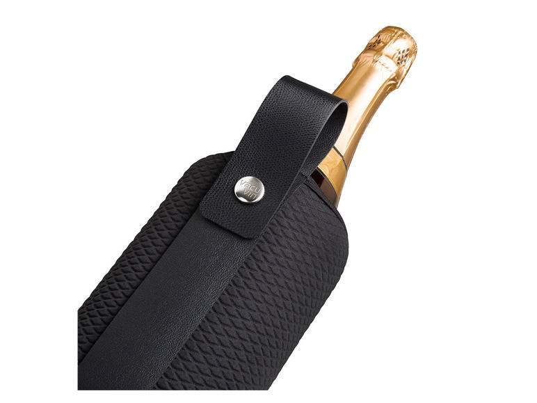 vacu vin Wein Set klassisch 4teilig + Weinkühler »Artico«, flexibel, schwarz Lagerräumung