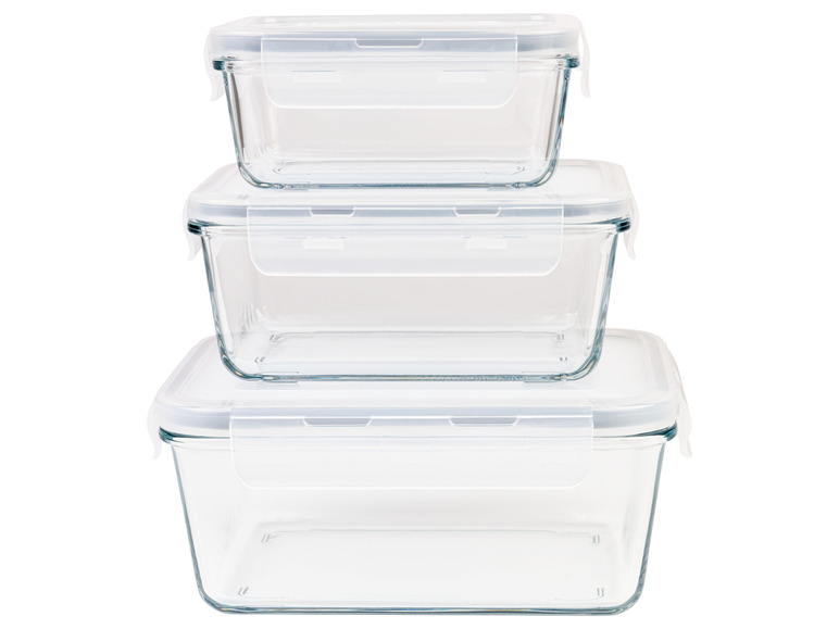 ERNESTO® Glas-Frischhaltedosen, 3-teilig Kostenloser Versand international