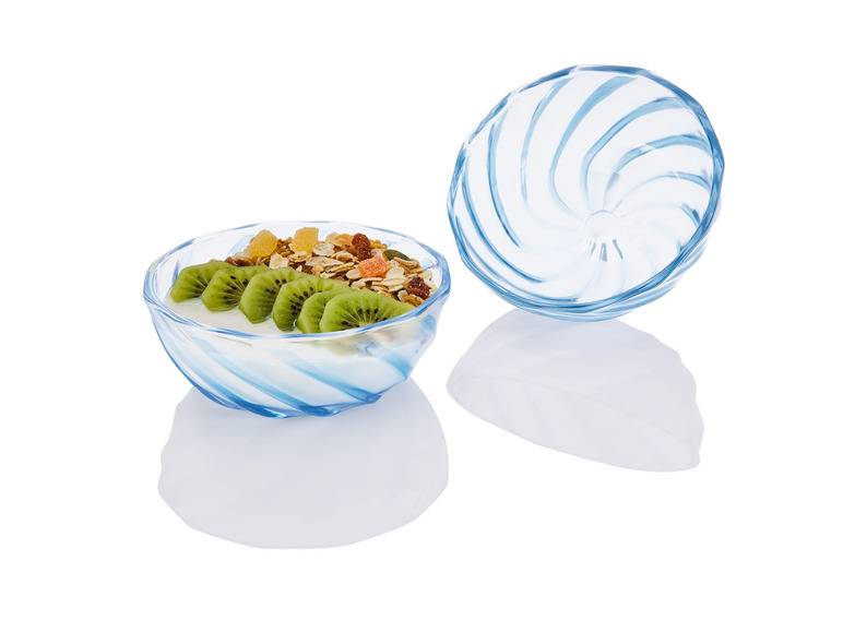 ERNESTO® Schale / Teller, 2er-Set, aus Glas Großer Ausverkauf