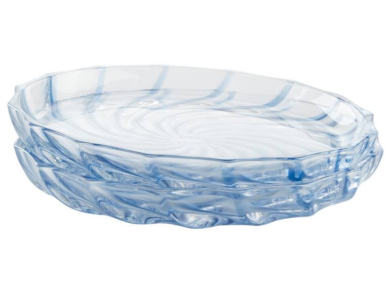 ERNESTO® Schale / Teller, 2er-Set, aus Glas Großer Ausverkauf