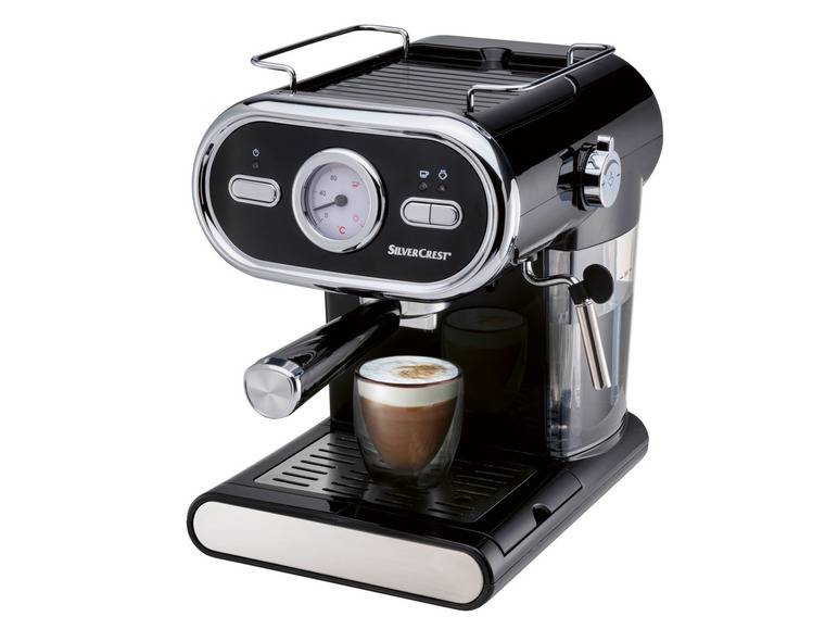 SILVERCREST® KITCHEN TOOLS Espressomaschine »SEM 1100 E1«, schwarz, 1100 W Muttertagsangebot
