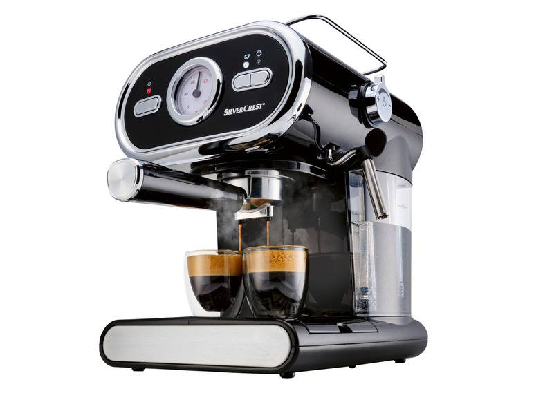 SILVERCREST® KITCHEN TOOLS Espressomaschine »SEM 1100 E1«, schwarz, 1100 W Muttertagsangebot