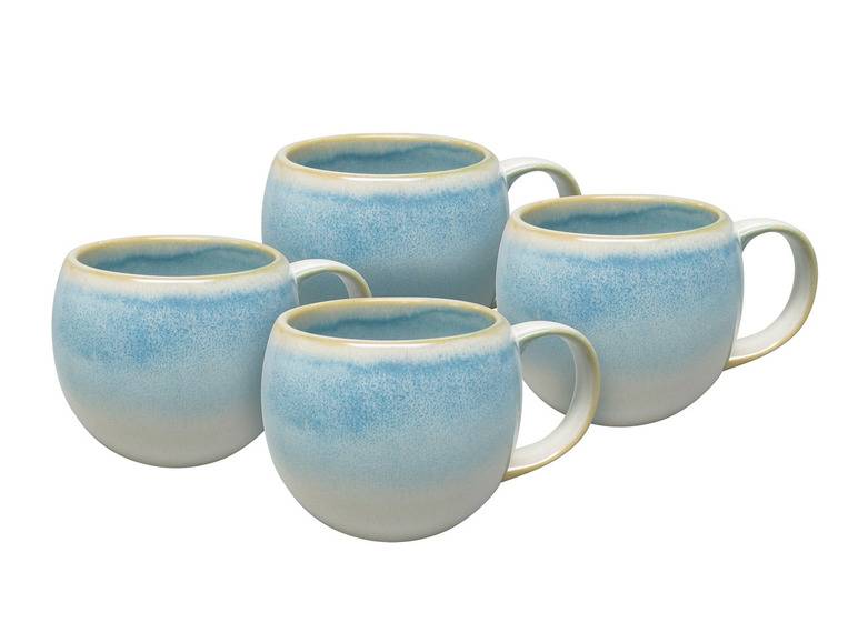 vanWell Kaffeebecher 4erSet bauchig ca. 50cl Steingut Super Sparpreis
