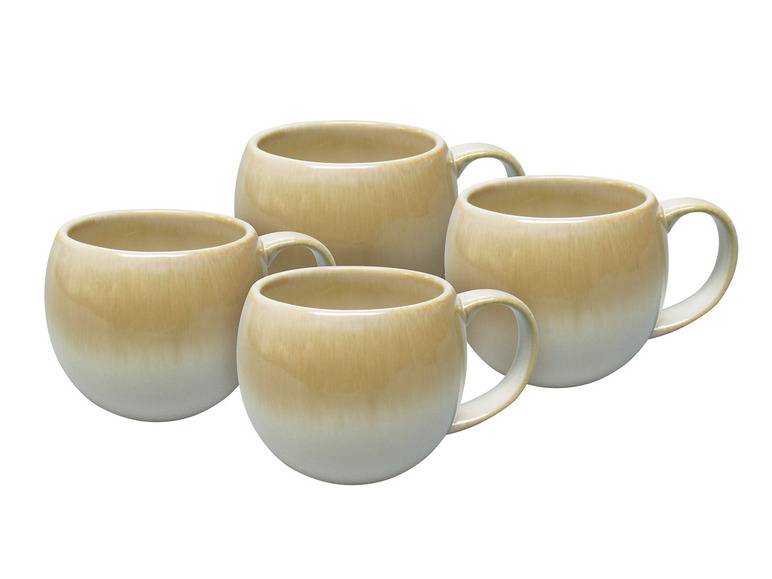 vanWell Kaffeebecher 4erSet bauchig ca. 50cl Steingut Super Sparpreis