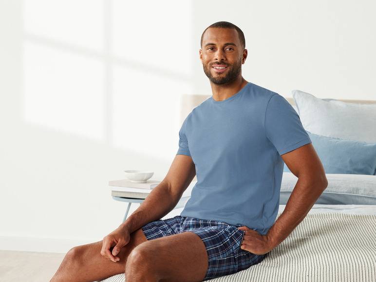LIVERGY® Herren Pyjama mit Shorts Bis zu 50% Rabatt