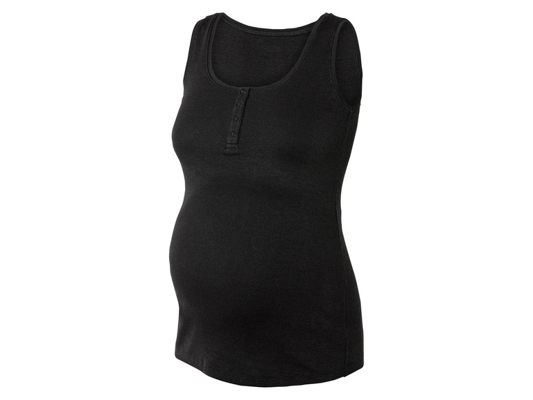 esmara® Damen Umstands-Ripptops, 2 Stück, mit Baumwolle Vierteljährliche Förderung