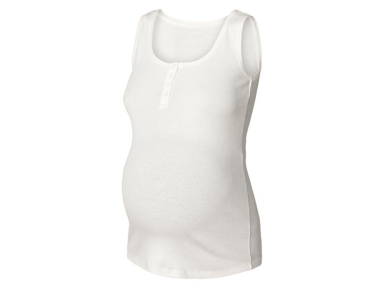 esmara® Damen Umstands-Ripptops, 2 Stück, mit Baumwolle Vierteljährliche Förderung