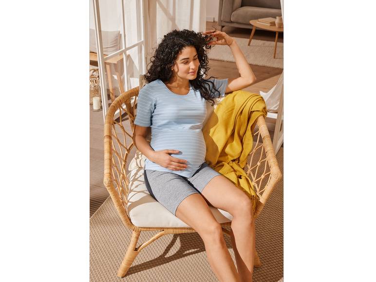 esmara® Damen Umstands-T-Shirts, 2 Stück, in modischer Ripp-Qualität Bis zu 55% Rabatt