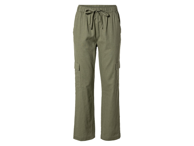 esmara® Damen Leinenhose, hohe Leibhöhe Kostenloser Versand international