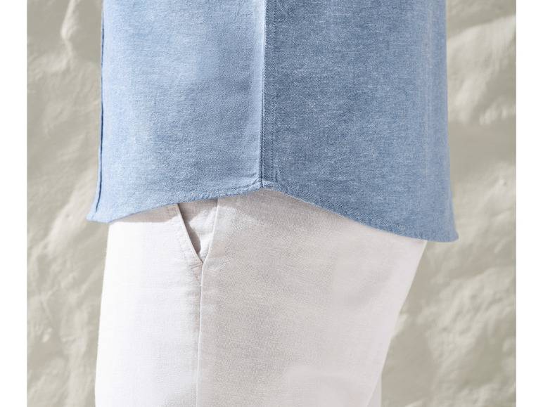 LIVERGY® Herren Leinenhemd mit Kentkragen 50% Rabatt für begrenzte Zeit