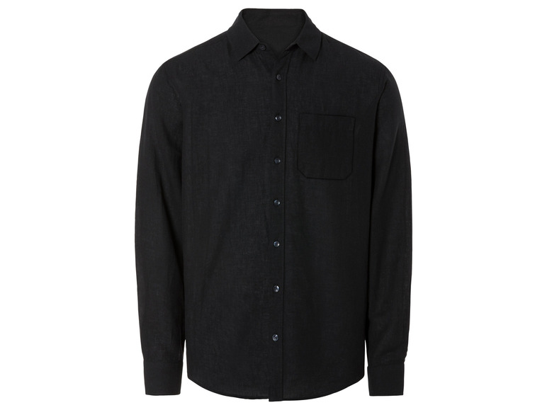 LIVERGY® Herren Leinenhemd mit Kentkragen 50% Rabatt für begrenzte Zeit