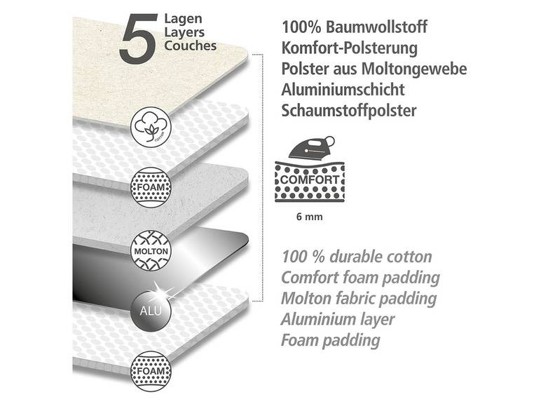 Wenko Bügeldecke »Air Comfort«, dampfbügelgeeignet Tiefpreis