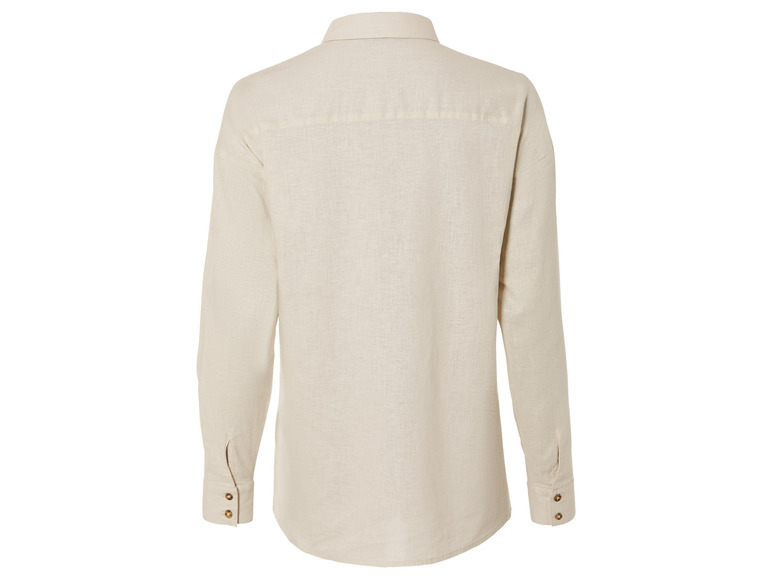 esmara® Damen Leinenbluse, leger geschnitten Clearance-Verkauf