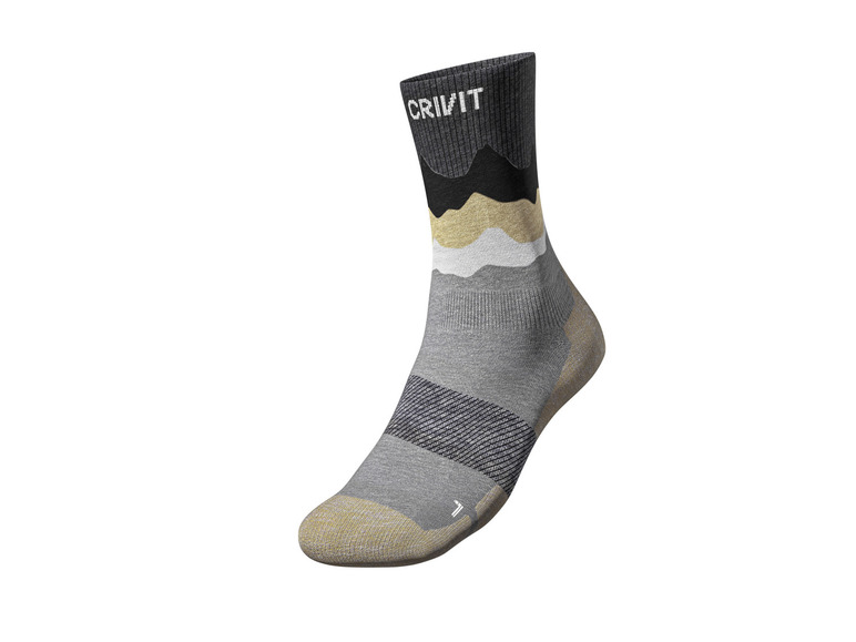 CRIVIT Herren Outdoorsocken, 2 Paar, mit SmartStep-Fußbett Hotsell