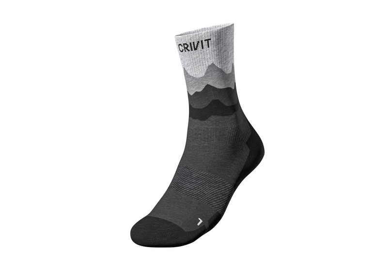 CRIVIT Herren Outdoorsocken, 2 Paar, mit SmartStep-Fußbett Hotsell