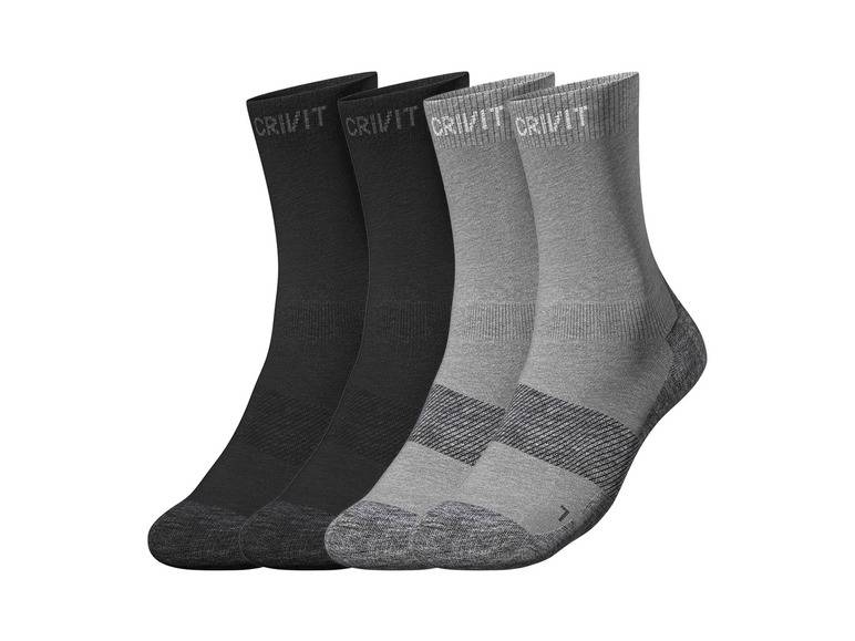 CRIVIT Herren Outdoorsocken, 2 Paar, mit SmartStep-Fußbett Hotsell