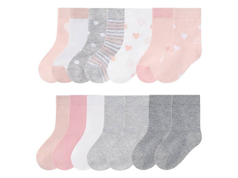 lupilu® Kleinkinder Socken, 7 Paar, mit Bio-Baumwolle Fabrikverkauf
