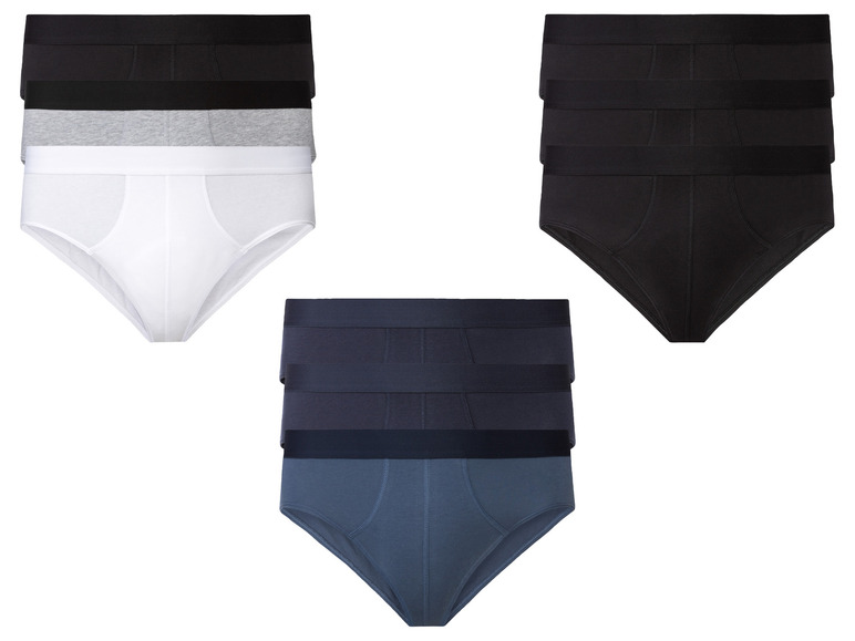 LIVERGY® Herren Slips, 3 Stück, mit hohem Baumwollanteil Kostenloser Versand