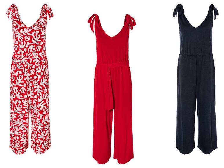 esmara® Damen Jumpsuit mit V-Ausschnitt Fabrikpreis