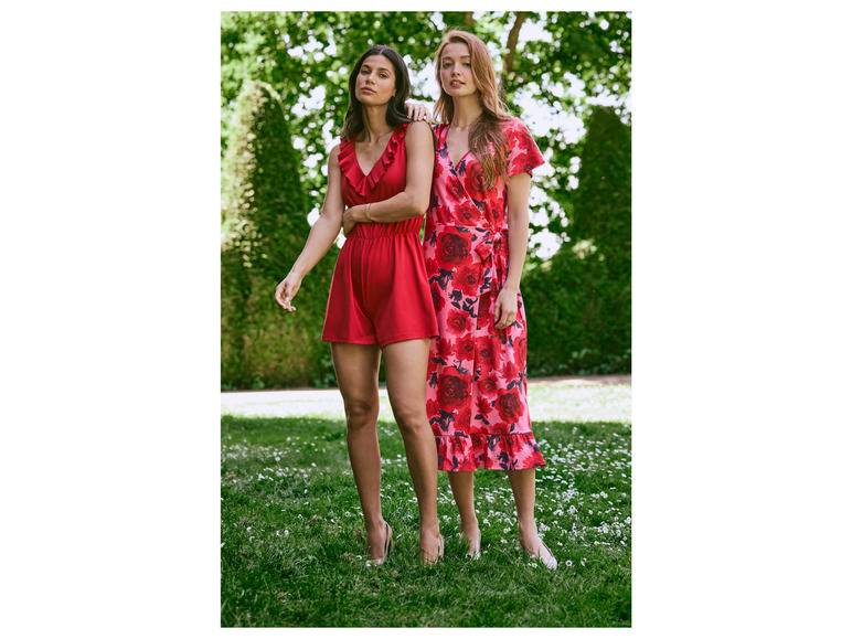 esmara® Damen Wickelkleid mit verspielten Volants Sonderangebot
