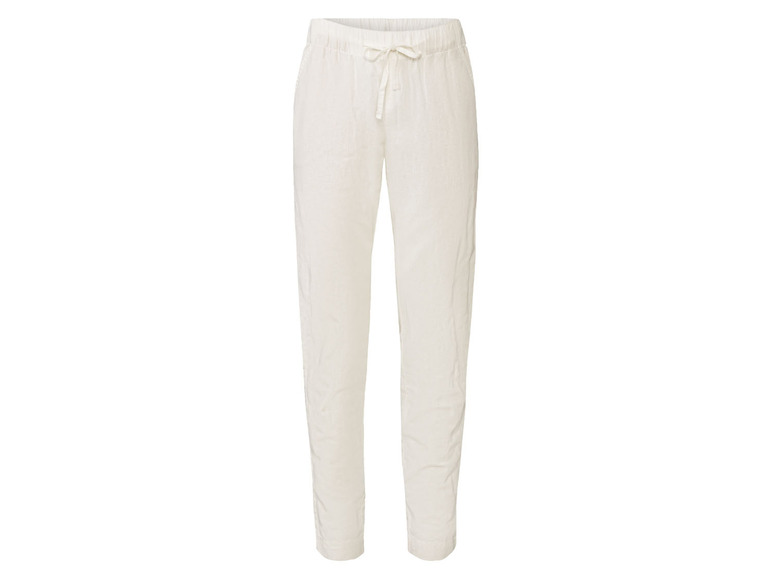 esmara® Damen Leinenhose mit Gummizugbund und Bindeband Versandkostenfrei