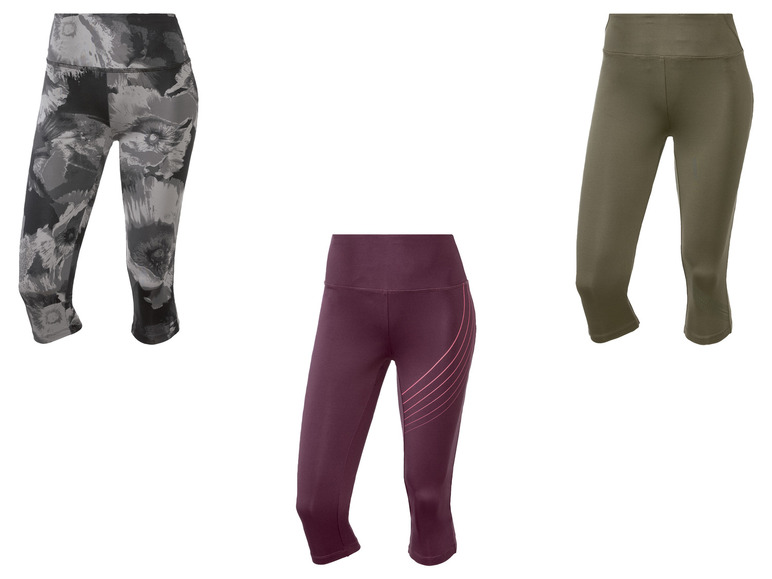CRIVIT Damen Funktionscapri mit Schlüsseltasche Flash Sale