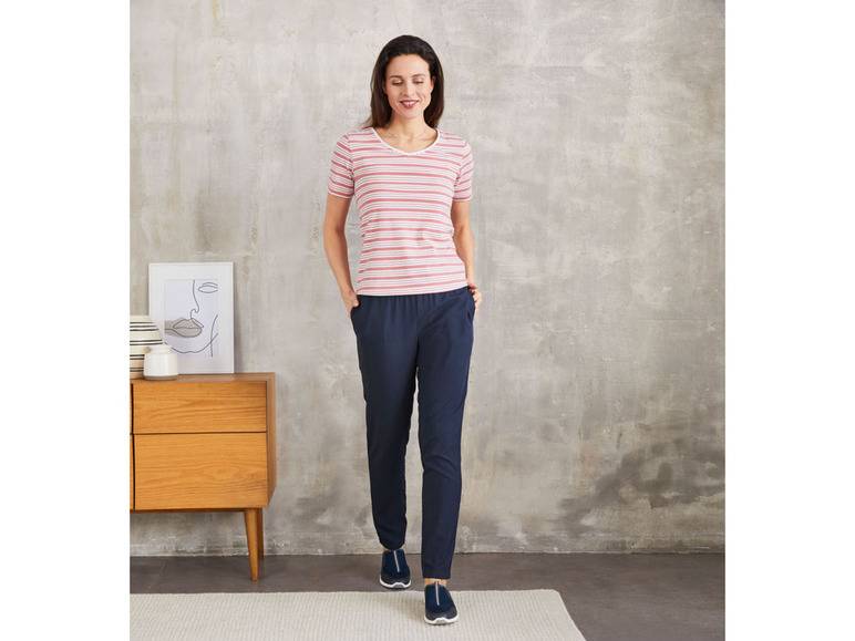 esmara® Damen T-Shirt, 2 Stück, mit hohem Baumwollanteil Weihnachtsangebot
