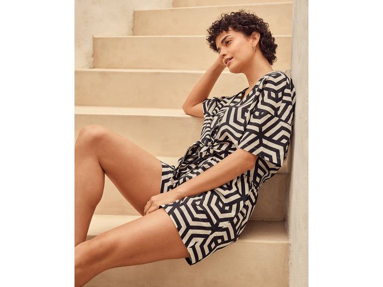 esmara® Damen Leinenbluse, leger geschnitten Vatertagsangebot