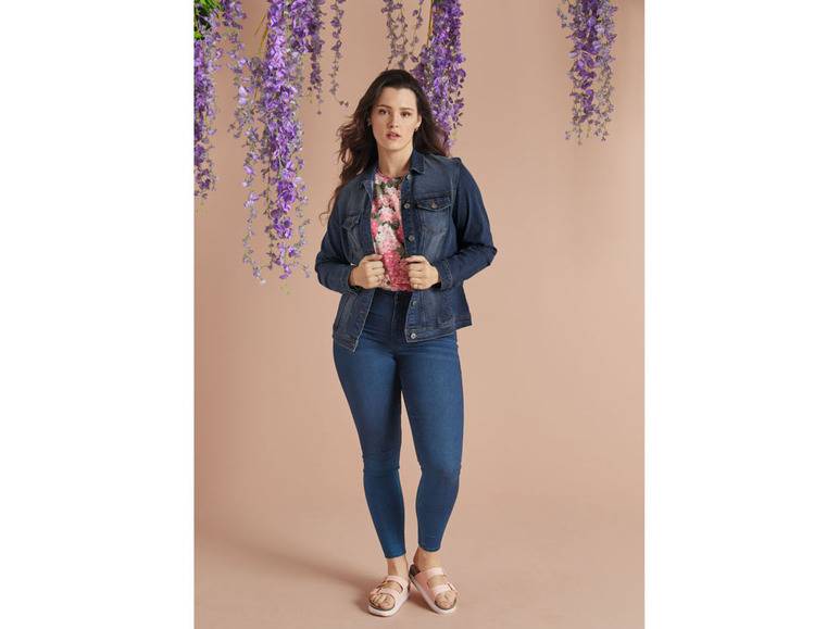 esmara® Damen Jeansjacke, leicht tailliert geschnitten Saisonale Angebote