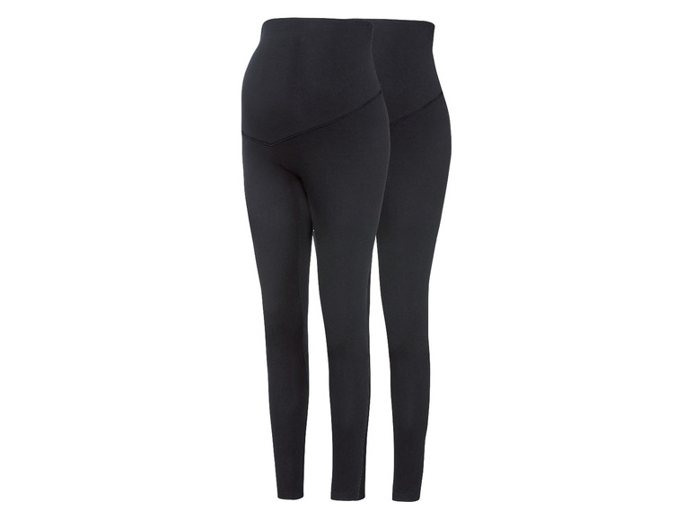 esmara® Damen Umstands Leggings, 2 Stück, mit Bio-Baumwolle Tägliche Deals