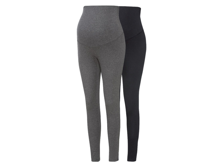 esmara® Damen Umstands Leggings, 2 Stück, mit Bio-Baumwolle Tägliche Deals