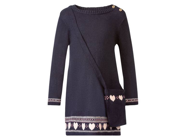 lupilu® Kleinkinder Strickkleid, mit Umhängetäschchen VIP-Rabatte