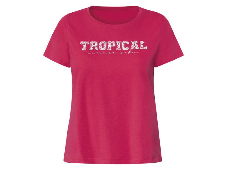 esmara® Damen T-Shirt, tailliert geschnitten, mit Print Super Rabatt