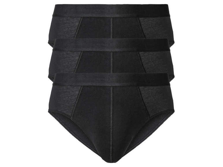 LIVERGY® Herren Slips, 3 Stück, mit hohem Baumwollanteil Kostenloser Versand international