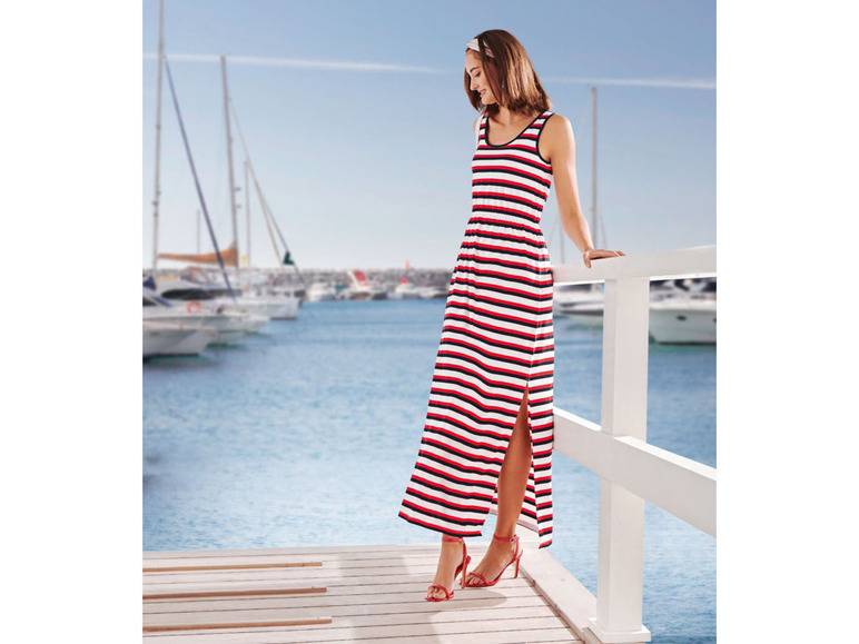 esmara® Damen Maxikleid mit Gummizug in der Taille Begrenzt auf 3 Tage