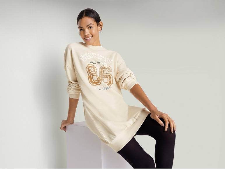 esmara® Damen Sweatkleid mit Baumwolle Hotsell