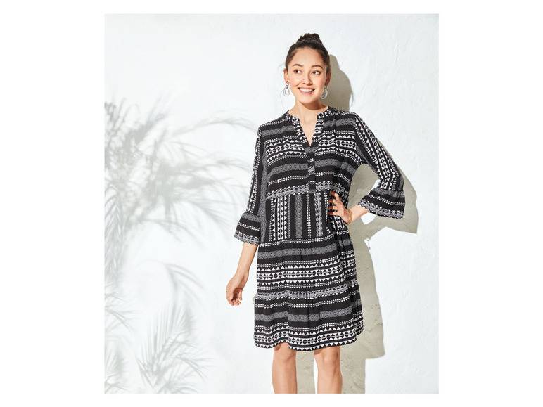 esmara® Damen Tunika Kleid, mit Volants am Ärmelabschluss Günstig kaufen