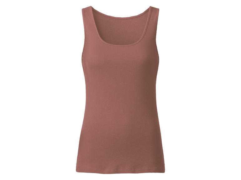 esmara® Damen Tops, 2 Stück, in anschmiegsamer Ripp-Qualität Preisnachlass